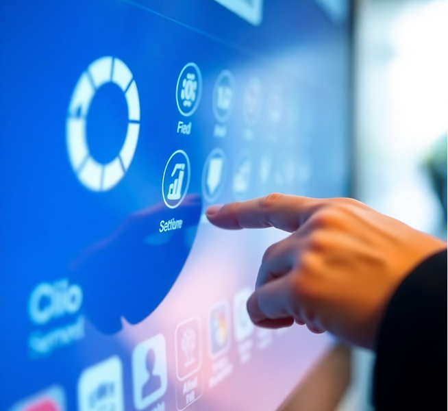 Interactive Kiosk Touchscreen