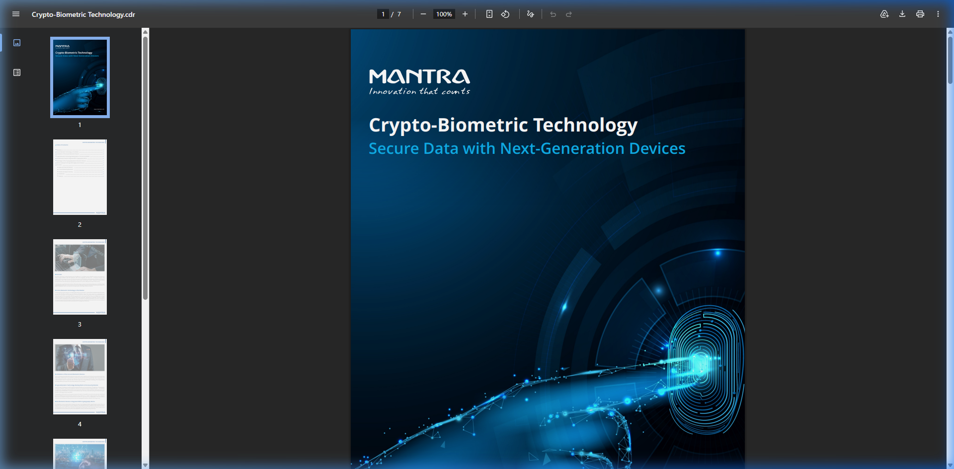 Crypto Biometric Technology