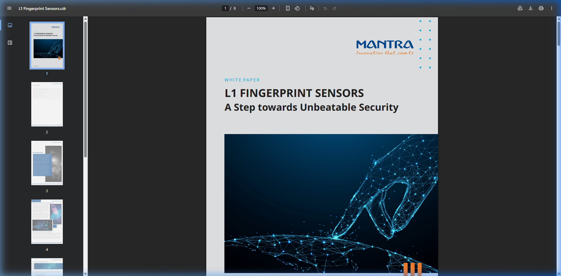 L1 Fingerprint Sensors