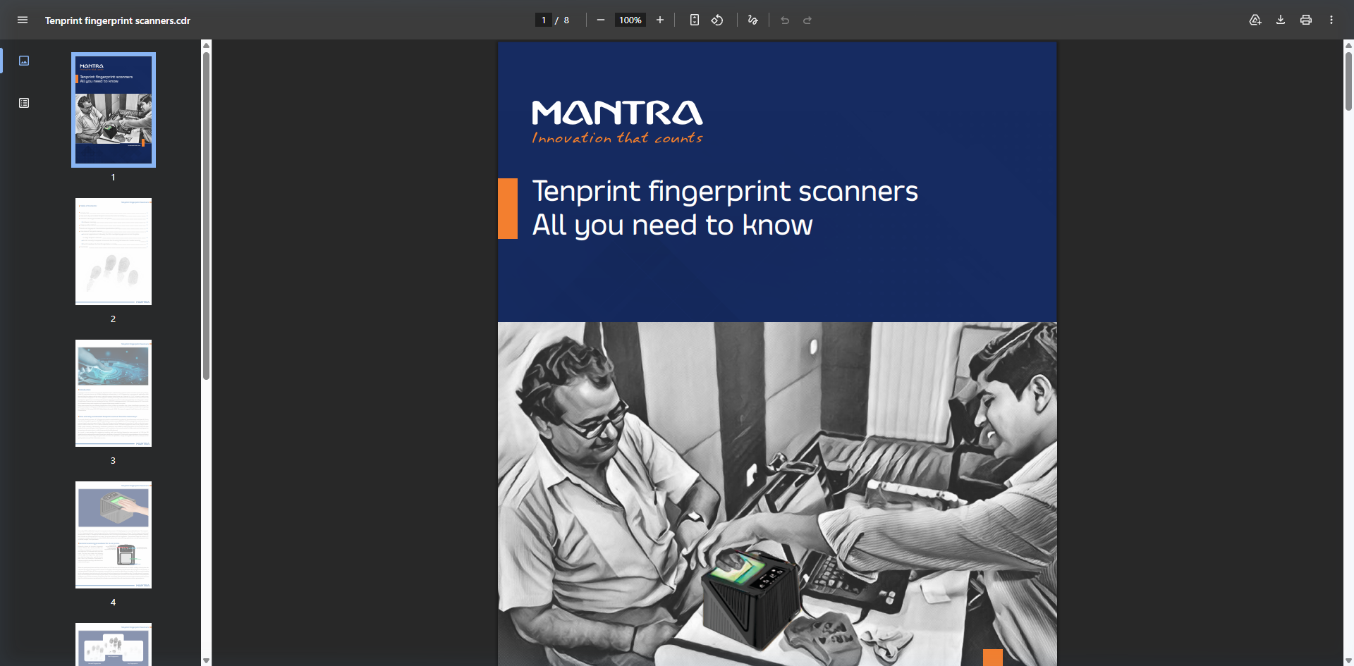 Tenprint Fingerprint Scanners