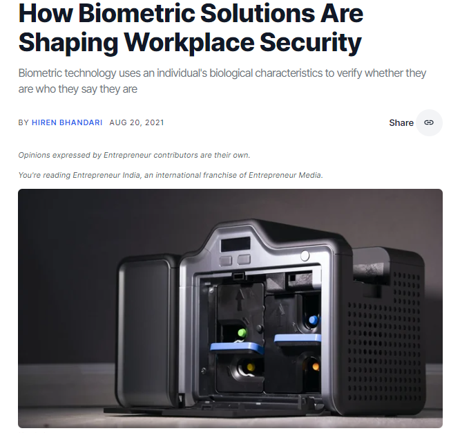 Biometric Solutions Shaping Workplace Security