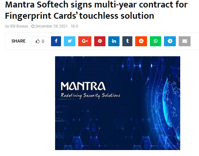 Multi-Year Contract for Touchless Solution